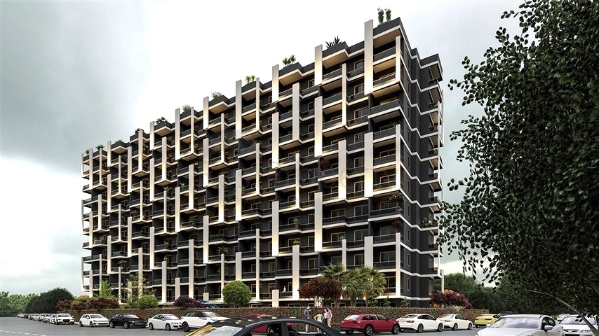 Investitionsprojekt während der Bauphase im Bezirk Kocahasanla