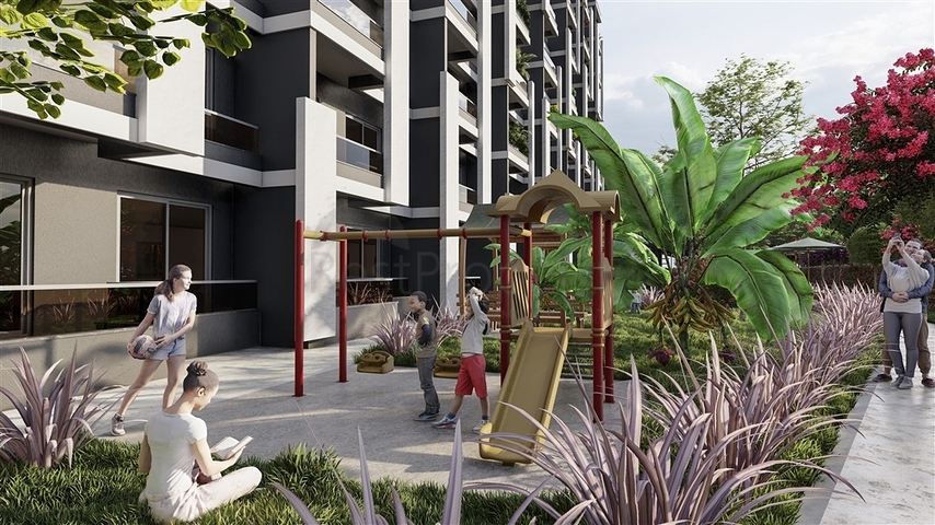 Investitionsprojekt während der Bauphase im Bezirk Kocahasanla