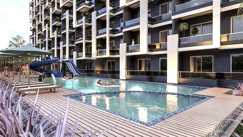 Investitionsprojekt während der Bauphase im Bezirk Kocahasanla