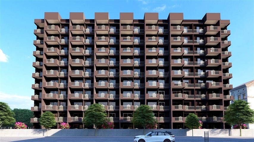 Wohnungen in einem im Bau befindlichen Komplex in der Nachbarschaft von Cesmeli