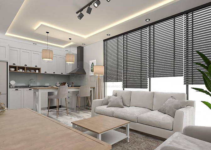 Wohnkomplex in der Endphase des Baus im Gebiet von Cesmeli