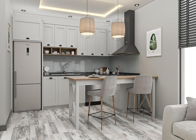 Wohnkomplex in der Endphase des Baus im Gebiet von Cesmeli