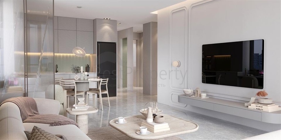 Eine groß angelegte Wohnanlage in der Bauphase im Stadtteil Arpachbachschisch