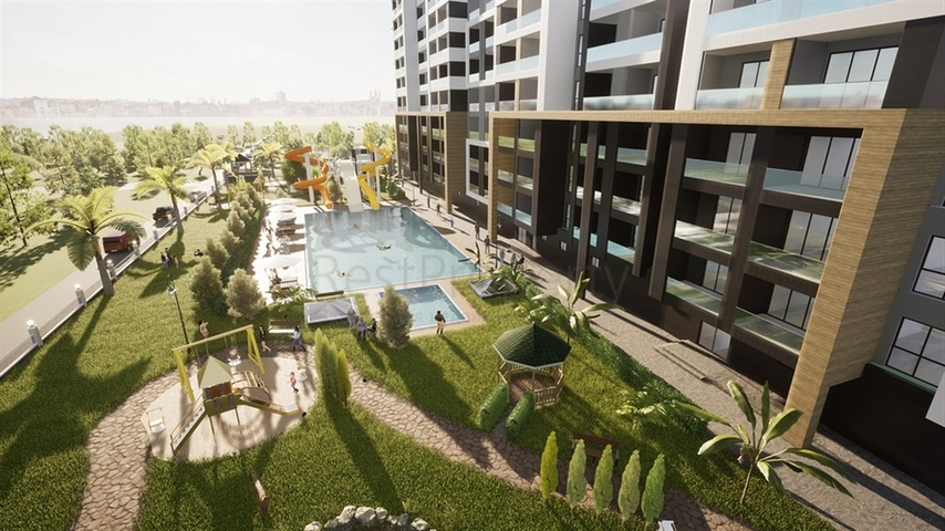 Wohnungen in einem im Bau befindlichen Premium-Segment-Komplex, 150 Meter vom Meer entfernt