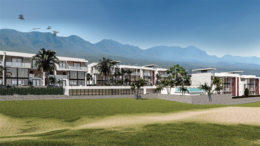 Penthouse 250 m vom Mittelmeer entfernt in der malerischen Gegend von Esentepe 