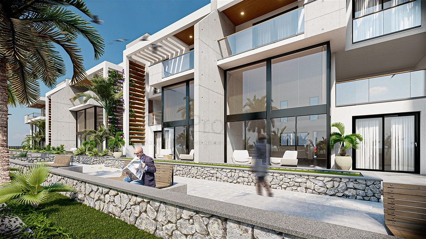 Penthouse 250 m vom Mittelmeer entfernt in der malerischen Gegend von Esentepe 