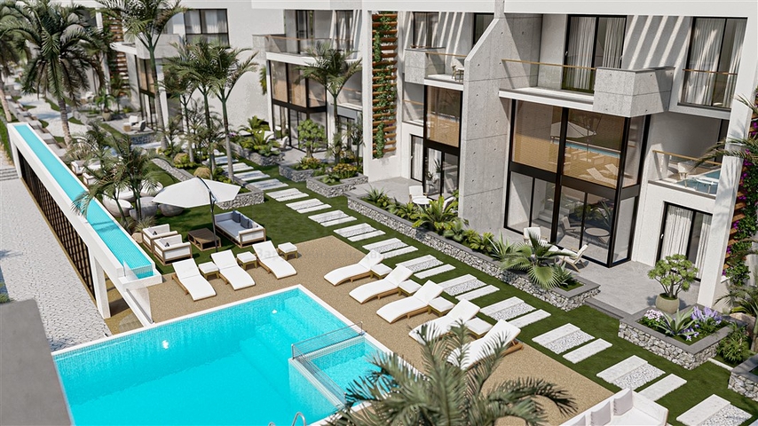 Penthouse 250 m vom Mittelmeer entfernt in der malerischen Gegend von Esentepe 