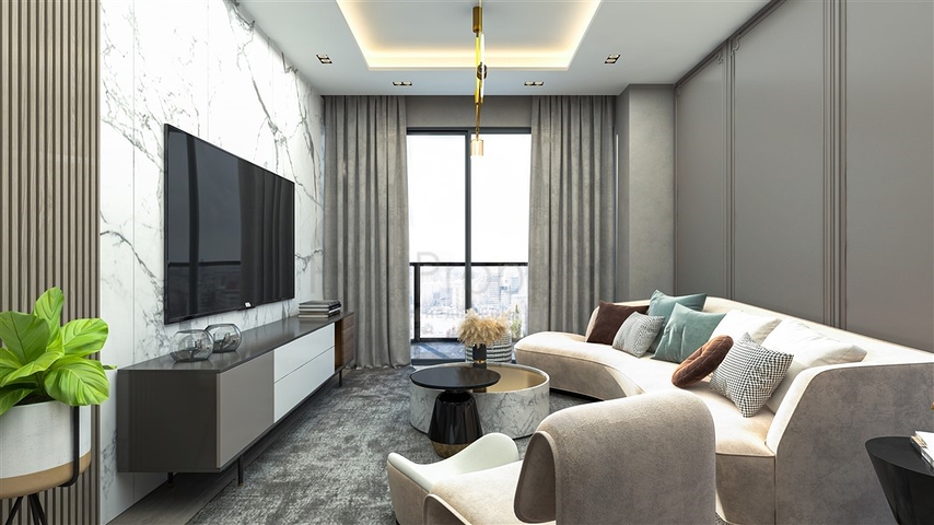 Ein neuer Premium-Komplex, 500 Meter vom Meer entfernt, im Stadtteil Tomyuk