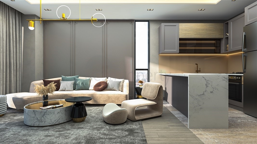 Ein neuer Premium-Komplex, 500 Meter vom Meer entfernt, im Stadtteil Tomyuk