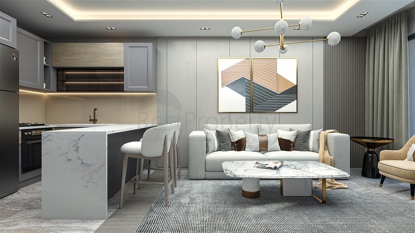 Ein neuer Premium-Komplex, 500 Meter vom Meer entfernt, im Stadtteil Tomyuk