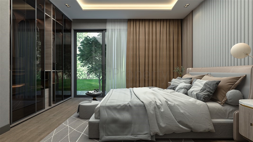 Im Bau befindliche Villen mit privatem Pool in Tomük Erdemli