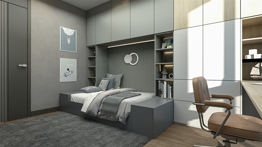 Im Bau befindliche Villen mit privatem Pool in Tomük Erdemli