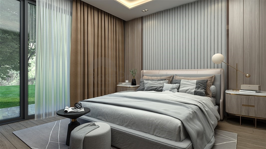 Im Bau befindliche Villen mit privatem Pool in Tomük Erdemli