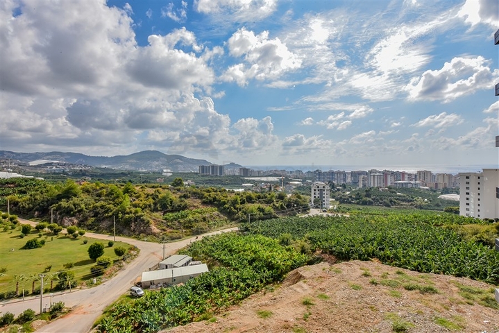 1+1 Wohnung mit Berg- und Meerblick im Stadtteil Mahmutlar