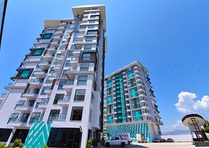 1+1 Wohnung mit Berg- und Meerblick im Stadtteil Mahmutlar