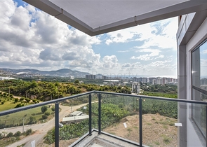 1+1 Wohnung mit Berg- und Meerblick im Stadtteil Mahmutlar
