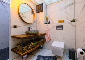 Möblierte geräumige Wohnung in einem Komplex mit Meer- und Bergblick