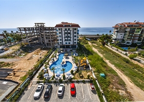 3+1 Penthouse mit separater Küche am Strand in Kestel