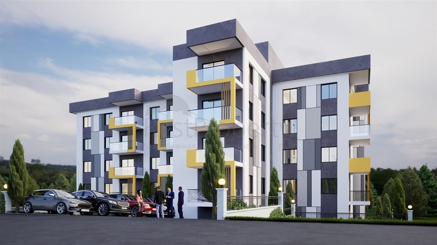 Wohnkomplex während der Bauphase im Stadtteil Kocahasanli