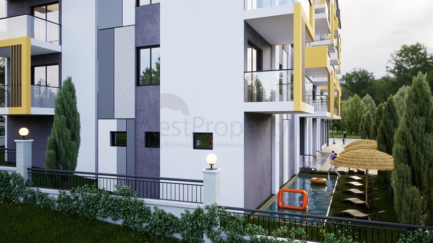 Wohnkomplex während der Bauphase im Stadtteil Kocahasanli