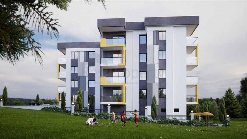 Wohnkomplex während der Bauphase im Stadtteil Kocahasanli