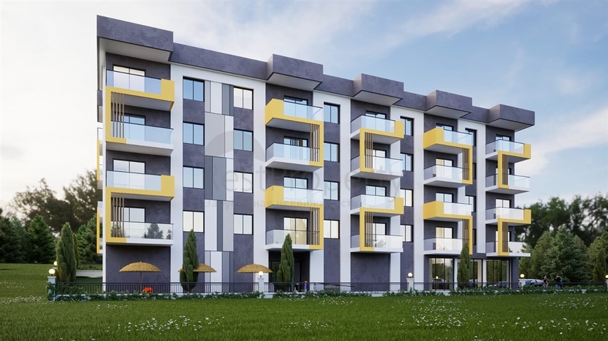 Wohnkomplex während der Bauphase im Stadtteil Kocahasanli