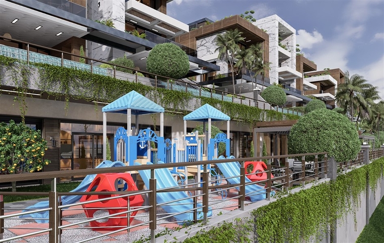 Neues Großprojekt von Villen im Stadtteil Kargicak