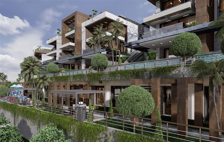 Neues Großprojekt von Villen im Stadtteil Kargicak