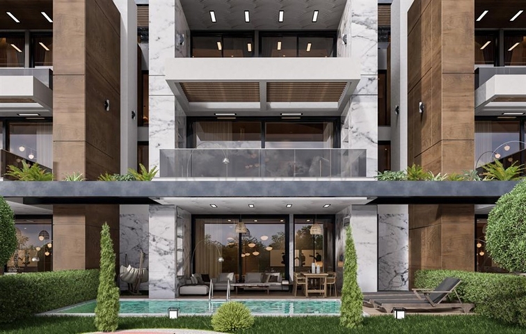 Neues Großprojekt von Villen im Stadtteil Kargicak