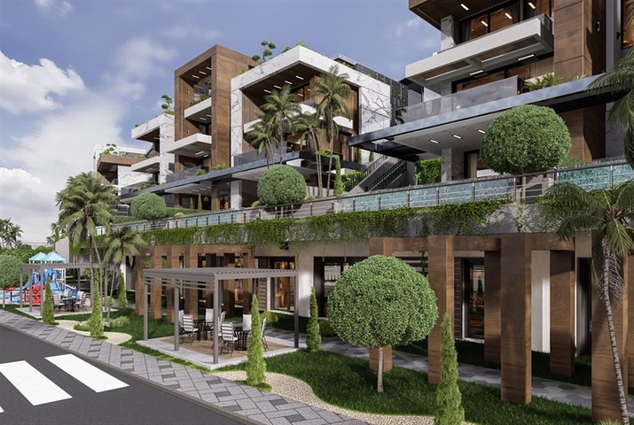 Neues Großprojekt von Villen im Stadtteil Kargicak