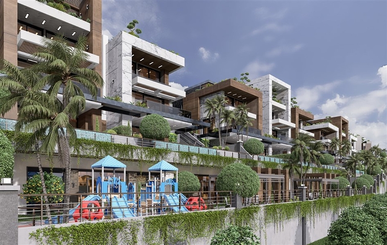 Neues Großprojekt von Villen im Stadtteil Kargicak