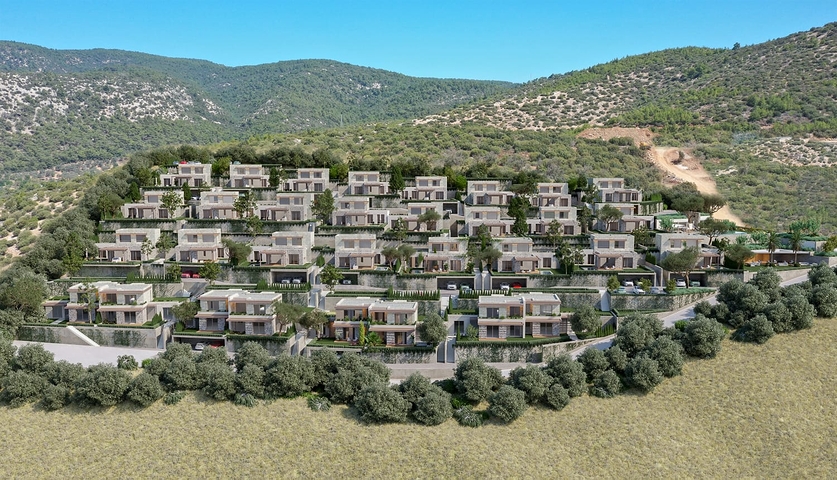 Investitionsprojekt mit herrlichem Blick auf das Meer und die Stadt Bodrum