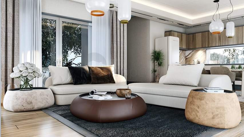 Investitionsprojekt mit herrlichem Blick auf das Meer und die Stadt Bodrum