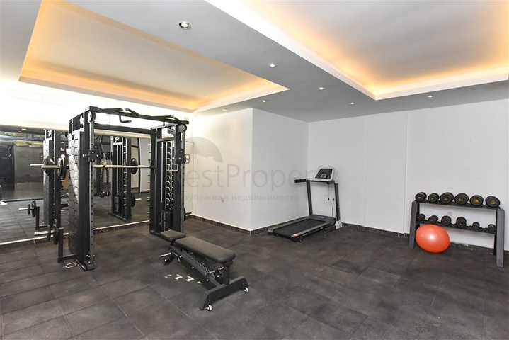 1+1 Wohnung in einem gemütlichen Komplex im Stadtteil Avsallar