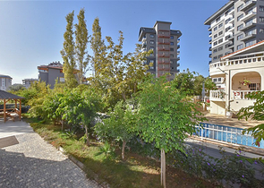 1+1 Wohnung in einem gemütlichen Komplex im Stadtteil Avsallar