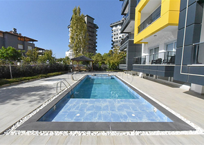 1+1 Wohnung in einem gemütlichen Komplex im Stadtteil Avsallar