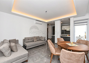 1+1 Wohnung in einem gemütlichen Komplex im Stadtteil Avsallar