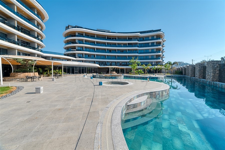 2+1 Gartenduplex an der ersten Küste in Kargicak