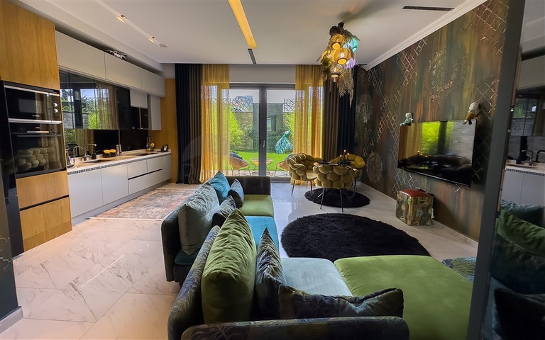 2+1 Gartenduplex an der ersten Küste in Kargicak