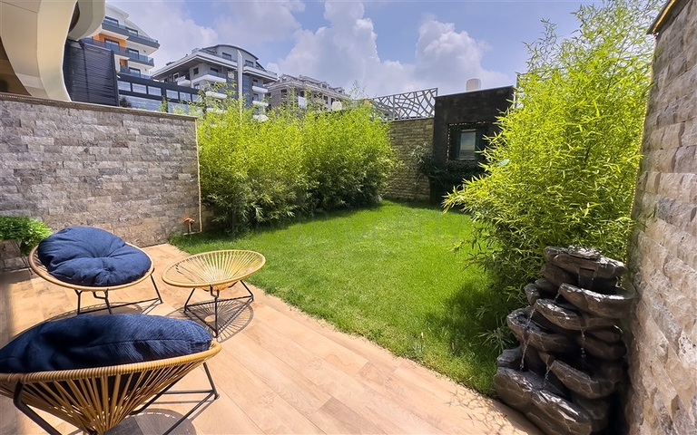 2+1 Gartenduplex an der ersten Küste in Kargicak