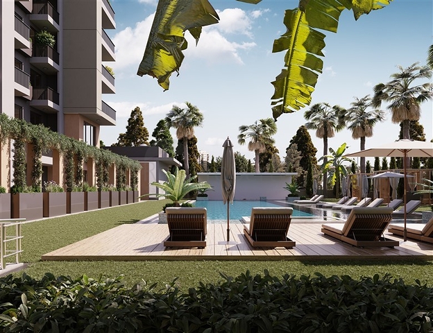 Wohnkomplex in der Endphase des Baus in der Wohngegend Tece