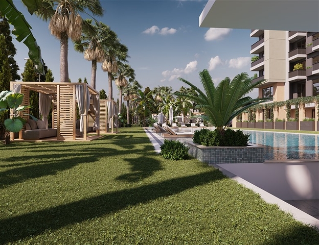 Wohnkomplex in der Endphase des Baus in der Wohngegend Tece