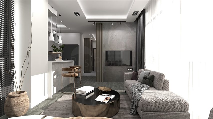 Wohnkomplex in der Endphase des Baus in der Wohngegend Tece