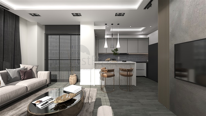 Wohnkomplex in der Endphase des Baus in der Wohngegend Tece