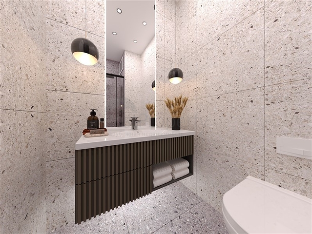 Wohnkomplex in der Endphase des Baus in der Wohngegend Tece