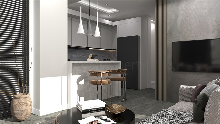 Wohnkomplex in der Endphase des Baus in der Wohngegend Tece