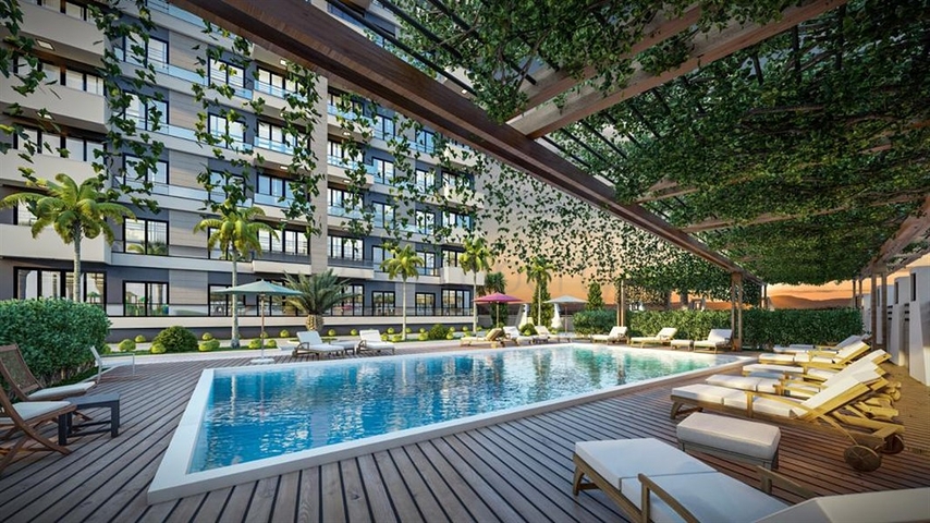 Fertige Wohnungen in einer neuen Wohnanlage im Stadtteil Arpachbachschisch