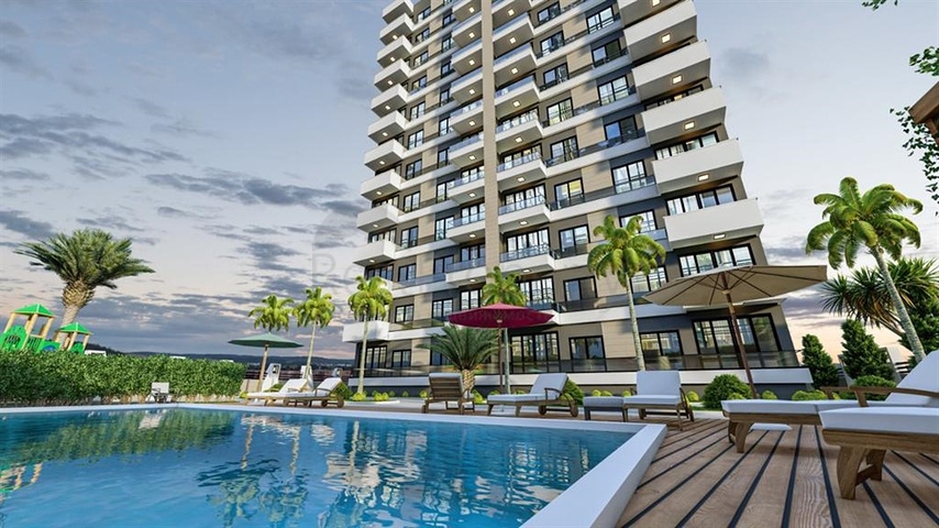 Fertige Wohnungen in einer neuen Wohnanlage im Stadtteil Arpachbachschisch