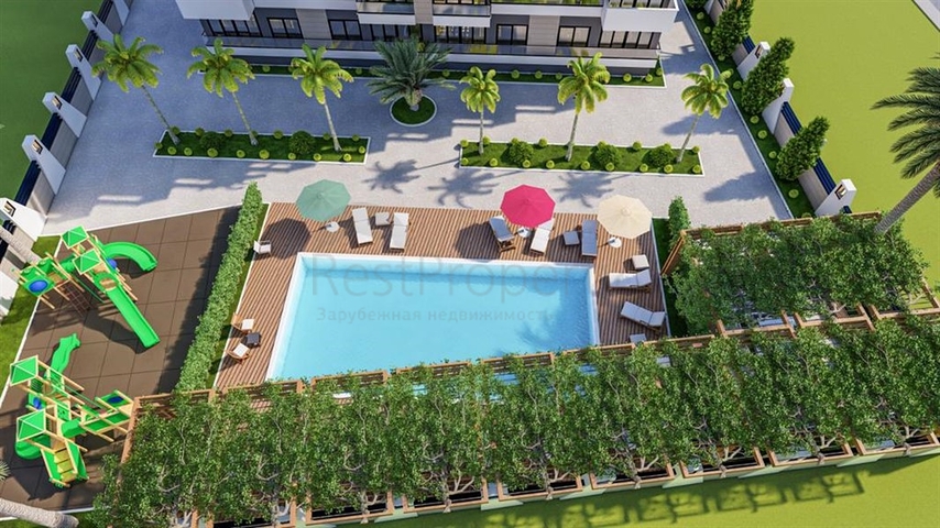 Fertige Wohnungen in einer neuen Wohnanlage im Stadtteil Arpachbachschisch