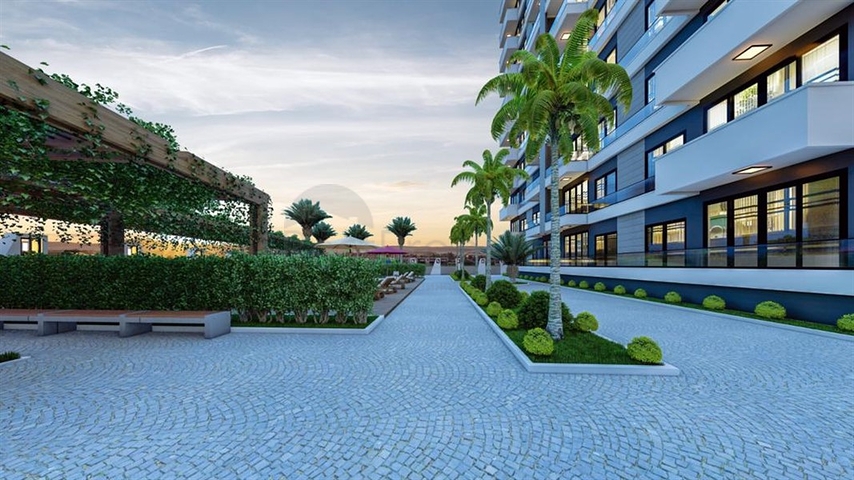 Fertige Wohnungen in einer neuen Wohnanlage im Stadtteil Arpachbachschisch